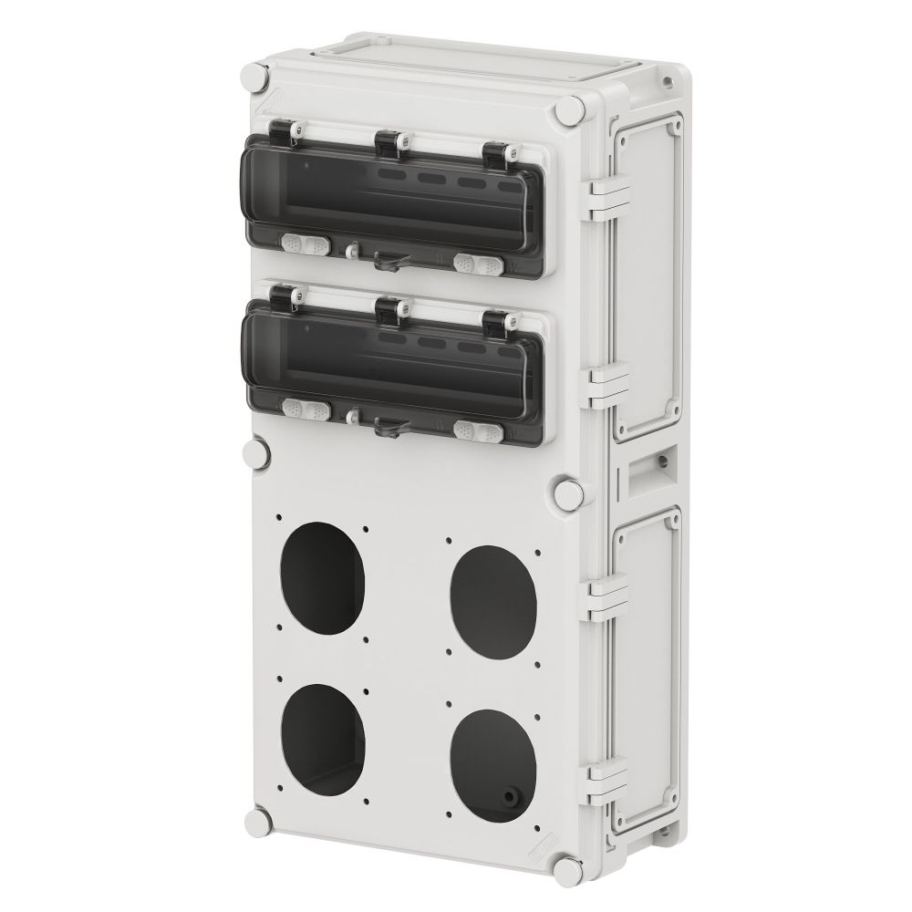 Корпус на 24 модуля, 4 угловые розетки 16, 32А, IP66/67