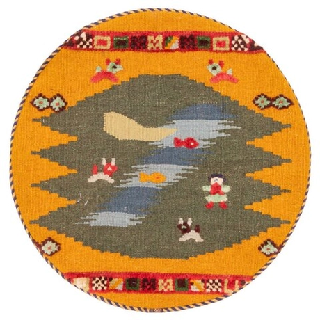 Декоративная подушка круглая ручной работы ковроткачество 7969837 Иран