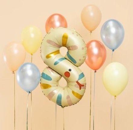 Композиция шаров "8 лет со Змейкой"