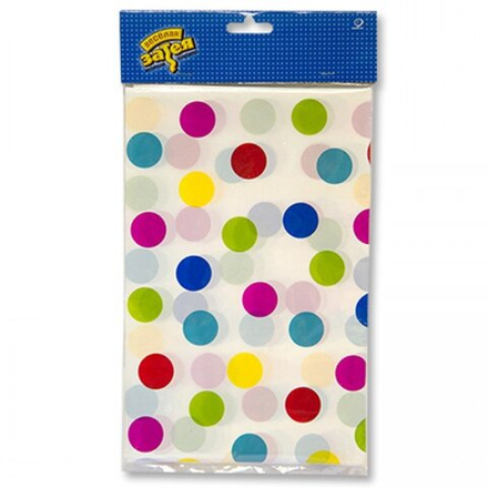 Скатерть горошек мульти 130*180