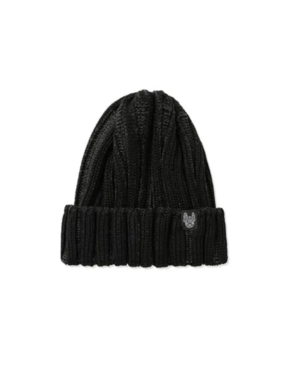 Шапка в рубчик с логотипом ладок
