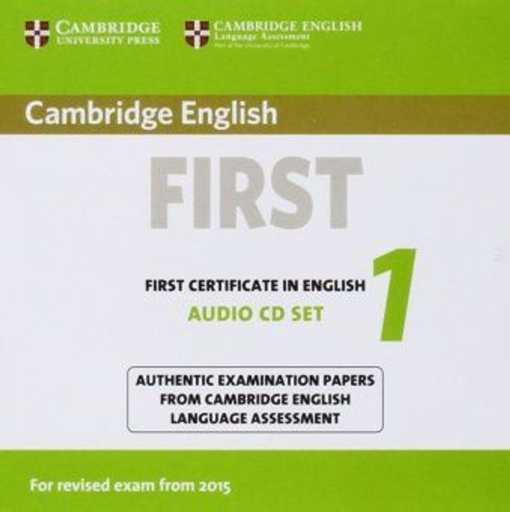 Cambridge English First 1 (for revised exam 2015) Audio CDs (2)