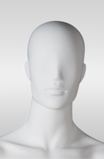 Мужской абстрактный манекен Mark 3/Белый глянец