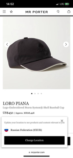 Бейсболка Loro Piana