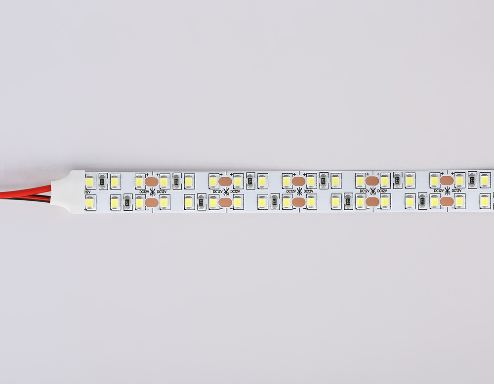 GS1703 2835 240Led/ 24W m/ 12V IP20 6500K/ 5000*10*1.2mm (2 конт.)