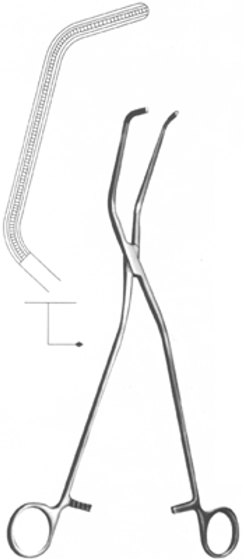 ВР- З-94 Зажим для временного пережатия магистр. сосудов (из набора инст. для легоч. хирург.)