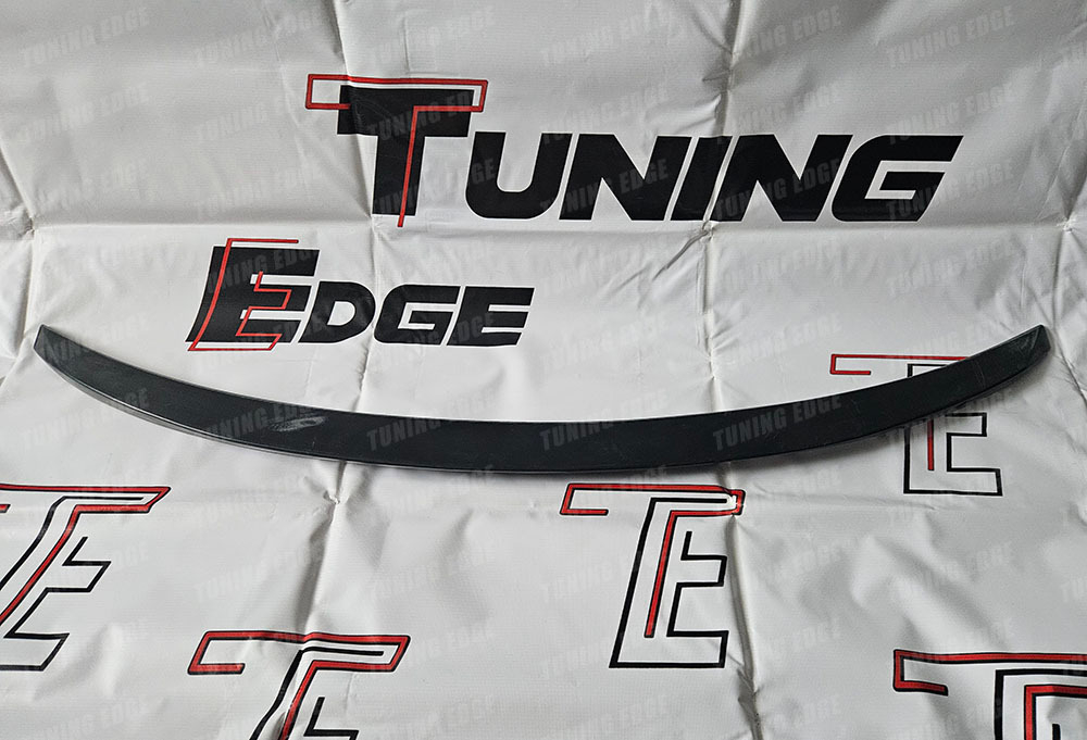 Лип спойлер багажника Hyundai Solaris (черный глянец)