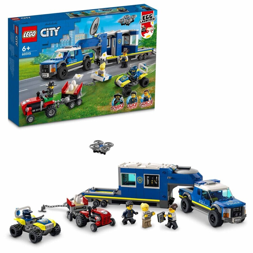 Конструктор LEGO City 60315 Полицейский мобильный командный трейлер