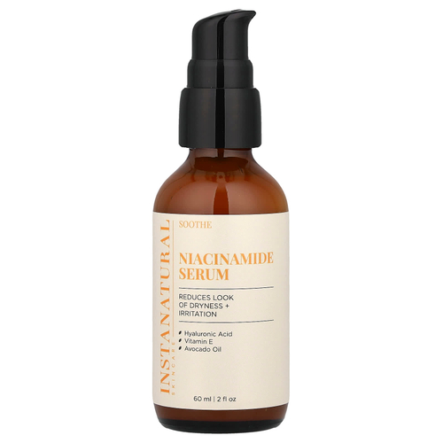 InstaNatural, Сыворотка с ниацинамидом, 2 унции (60 мл)
