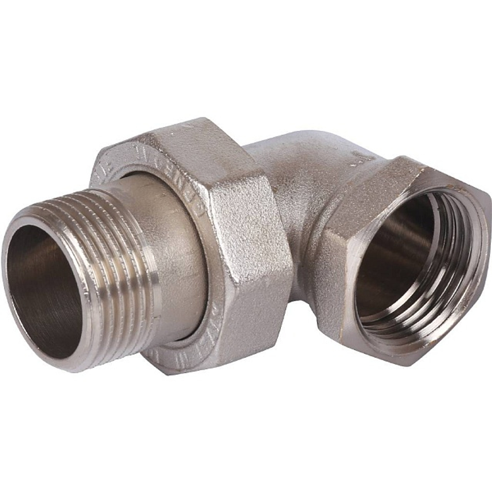 Разъемное соединение (американка) угловое STOUT - 1" (ВР/НР, никелированное, металл по металлу)