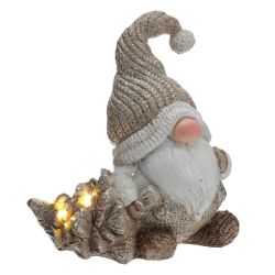 GAEM Фигрка декоративная "Гном" с подсветкой (LR44x2,прилаг), L1, L12 W7 H14 см, 2в.
