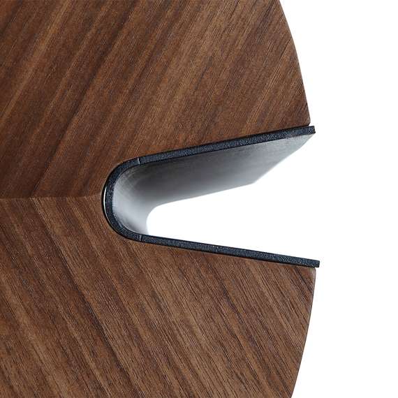 Журнальный столик Angel Cerda 2113, Ø90х36 см, орех