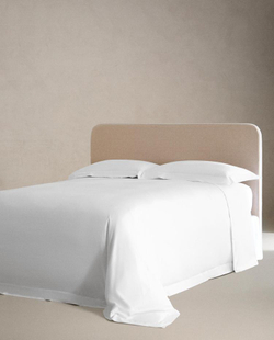 ZARA HOME ПЛОТНЫЙ САТИНОВЫЙ ПОДОДЕЯЛЬНИК (300 НИТЕЙ), БЕЛЫЙ