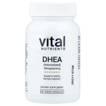 Vital Nutrients, ДГЭА (микронизированный), 25 мг, 60 веганских капсул