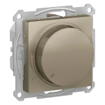 ATLASDESIGN СВЕТОРЕГУЛЯТОР (диммер) поворотно-нажимной, LED, RC, 400Вт, механизм, ШАМПАНЬ