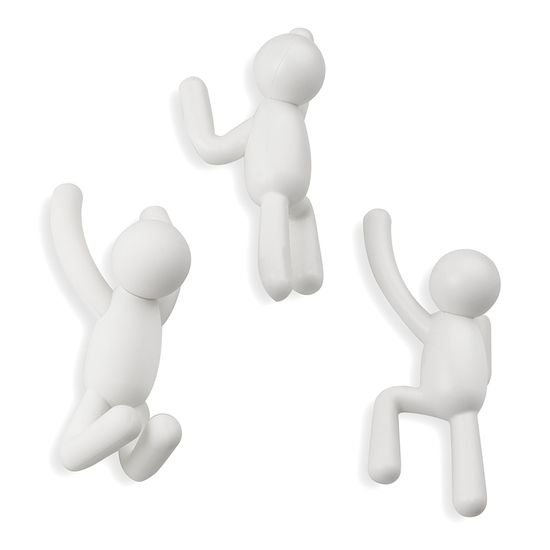 Набор крючков buddy, белый, 3 шт.