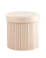 Пуф складной с ящиком Store Round бежевый