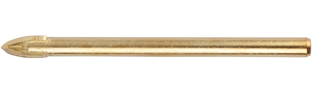 35486 Сверло по кафелю и стеклу 4 режущие кромки,титановое покрытие 6х60 мм