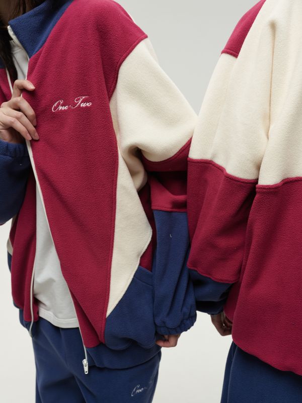 Толстовка Zip-Up Raspberry-Navy Smoke - фото 5