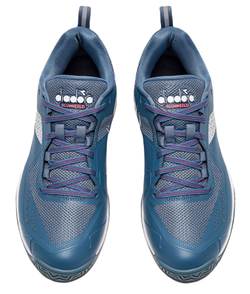 Теннисные кроссовки Diadora Blushield Torneo 2 AG - oceanview/white/salsa - White Red Blue Бирюзовый