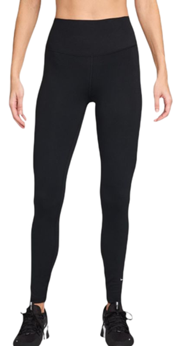 Женские леггинсы Nike One High Waist Full Length - черные/белые