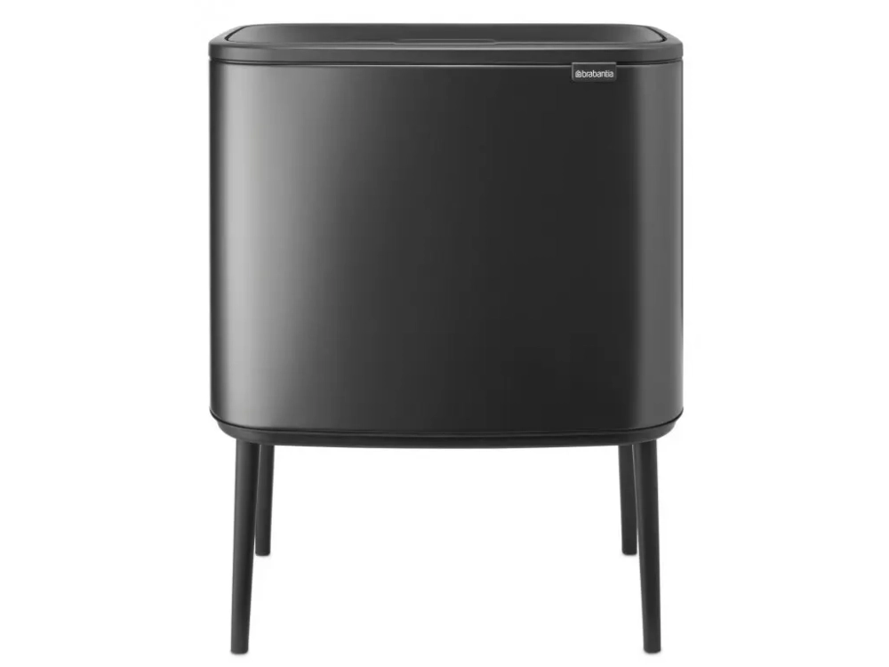 Brabantia Контейнер для мусора Bo Touch 11+23 л темно-серый