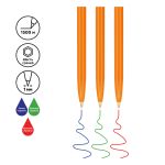 Набор шариковых ручек СТАММ "Оптима Orange" 3шт., 03цв., 1,0мм, европодвес