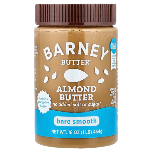 Barney Butter, миндальная паста, без добавок, 454 г (16 унций)