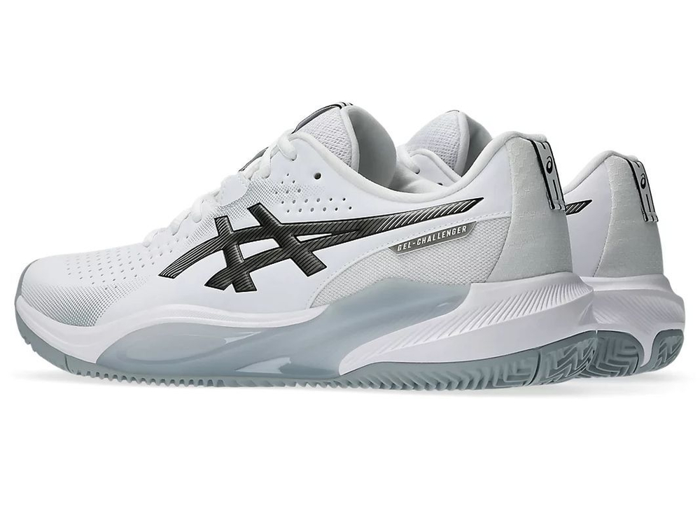 Мужские кроссовки теннисные Asics Gel-Challenger 15 Clay - white/gunmetal