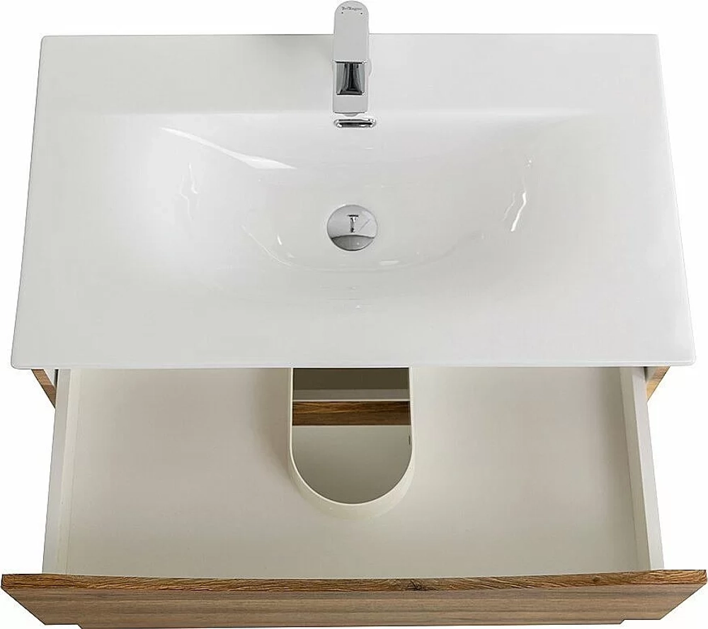 Тумба с раковиной BelBagno MARINO-CER-N-800-2C-SO-RR-P Rovere Rustico