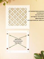 Вентиляционная Решетка РКВГОТ 150х150 Белый