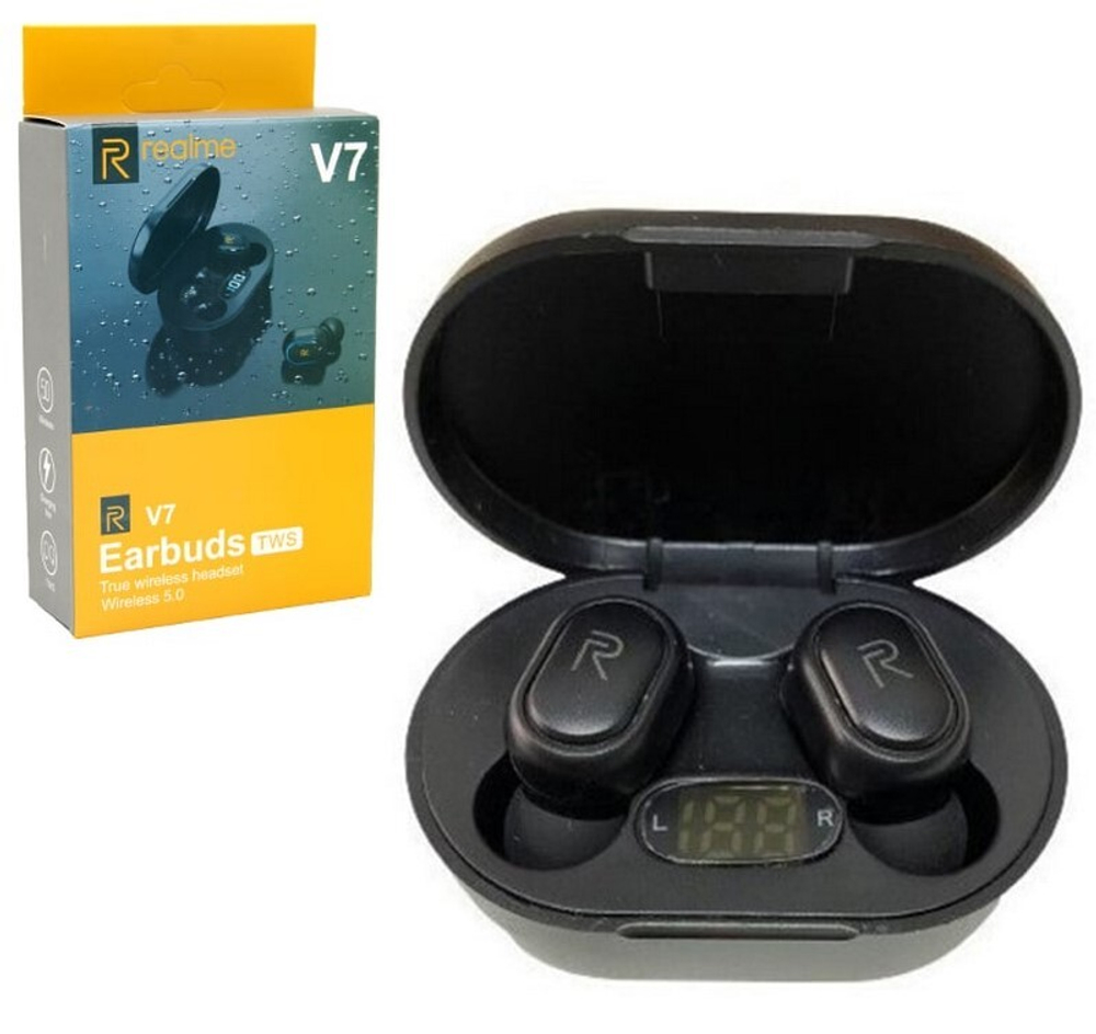 Беспроводные наушники TWS REALME Earbuds V7 (черный)