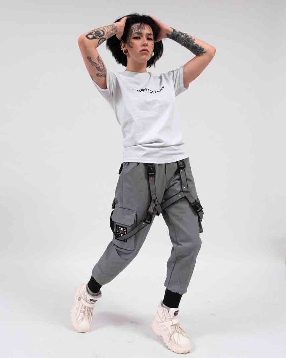 Джоггеры Jogger Street Night Rave Серые