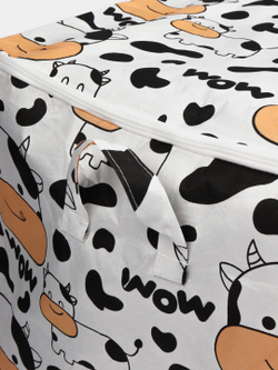 Корзина для хранения игрушек, контейнер 50*50*70см, Теленок Му, Уценка