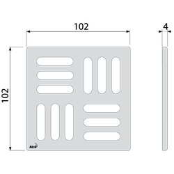 Дизайн MPV001 решетка из нерж. стали