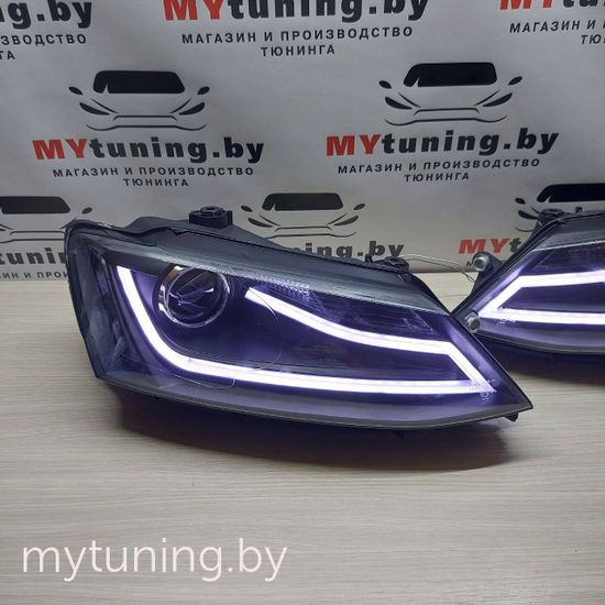 Передняя оптика BLACK для VW JETTA VI 1.11-18