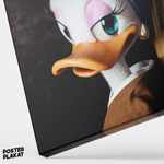 Картина для интерьера Дейзи Дак на холсте, персонаж мультфильма Дисней Утиные Истории, холст с печатью на подрамнике, на стену, Постер Плакат