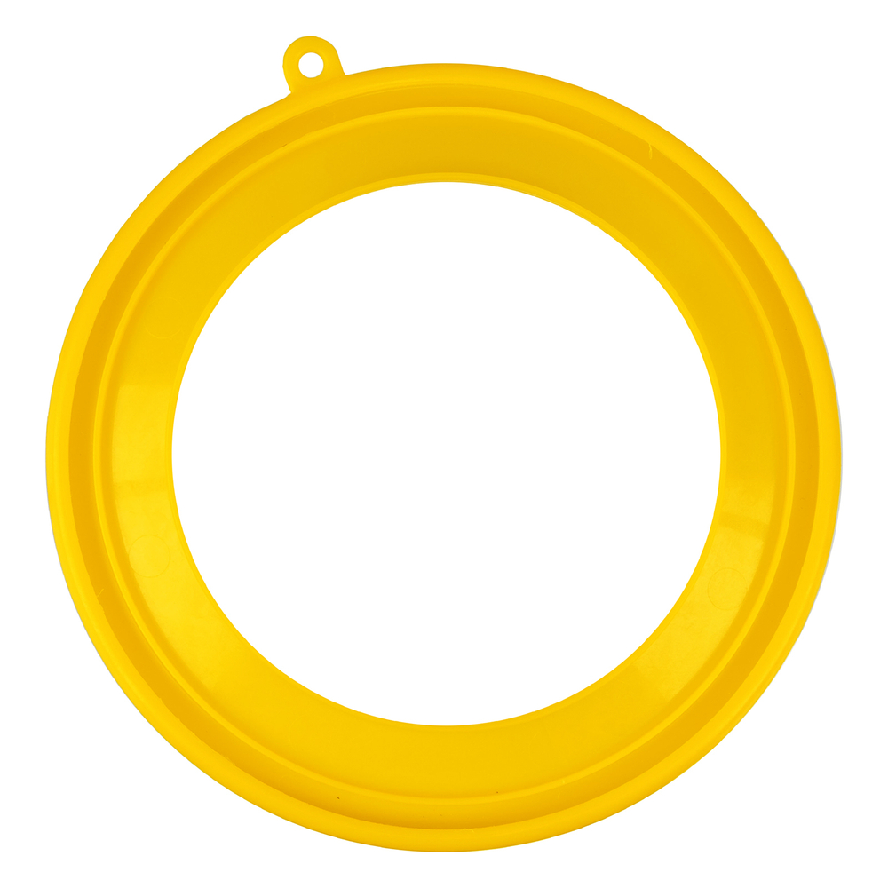 Воронка пластиковая 160 мм с металлическим ситом, непроливайкой и гибким наконечником Denzel