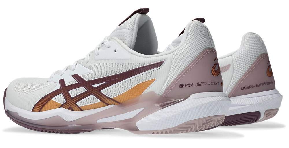 Женские Кроссовки теннисные Asics Solution Speed FF 3 Clay - white/dusty mauve
