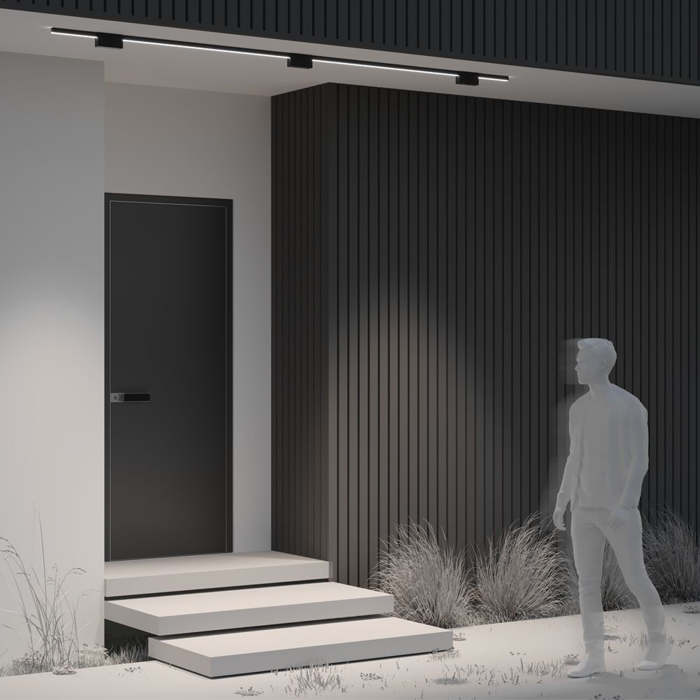 Трековый уличный магнитный светодиодный светильник Maytoni Elasity IP   O-TR01-2-S-10WB3K