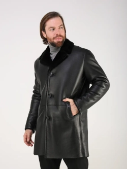 Дубленка зимняя натуральная длинная куртка