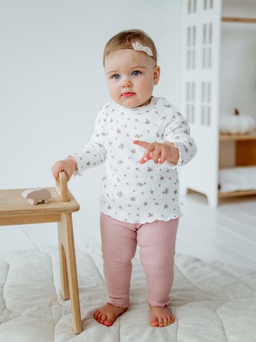 Лонгслив в рубчик 