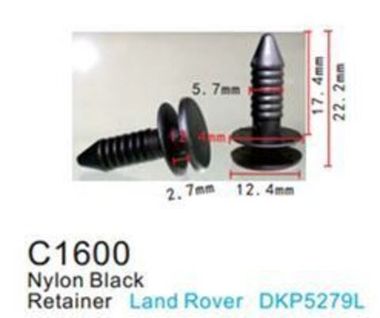 Клипса для крепления внутренней обшивки а/м Форд пластиковая (100шт/уп.) Forsage клипса C1600(Ford)