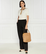 Кожаные балетки claire TORY BURCH - песочный(148336)