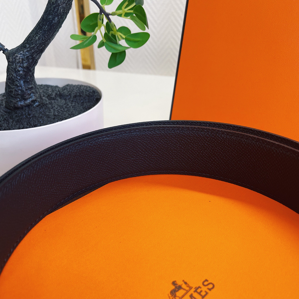 Hermes Кожаный двусторонний ремень