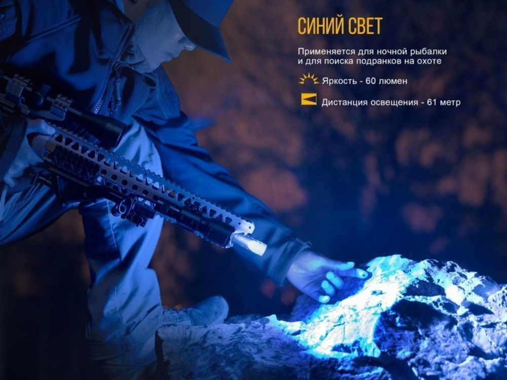 Фонарь светодиодный тактический Fenix TK25 R&B XP-G2 (S3), 1000 лм, аккумулятор