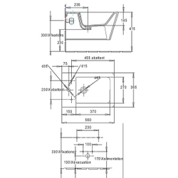 Биде подвесное Jacob Delafon Reve 56х36.5см. с сиденьем микролифт E4812-00 схема
