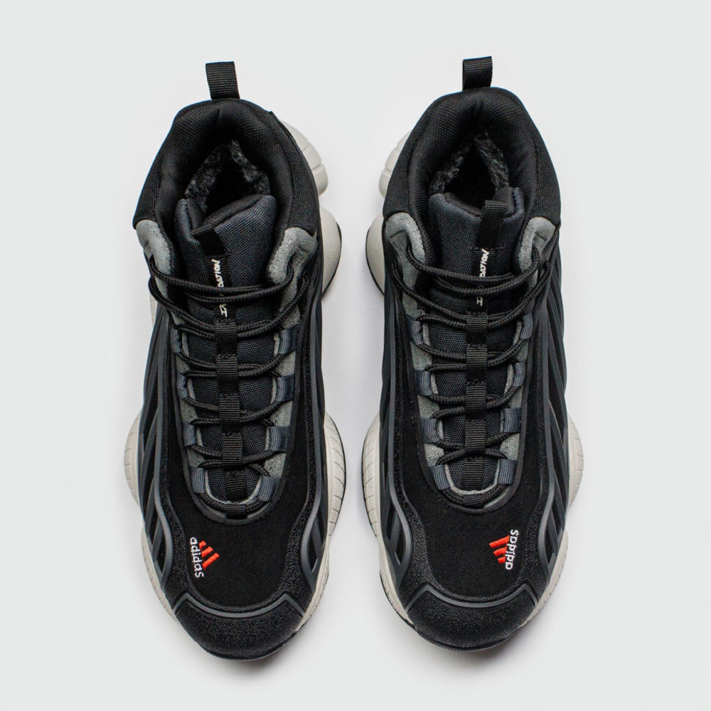 кроссовки Packer x Adidas FYW Intimidation Black / White Winter