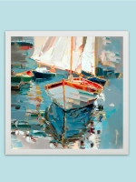 Картина на подрамнике в раме 43*43 см