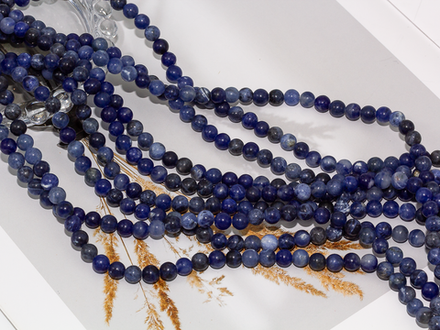 Нить бусин из содалита 6мм